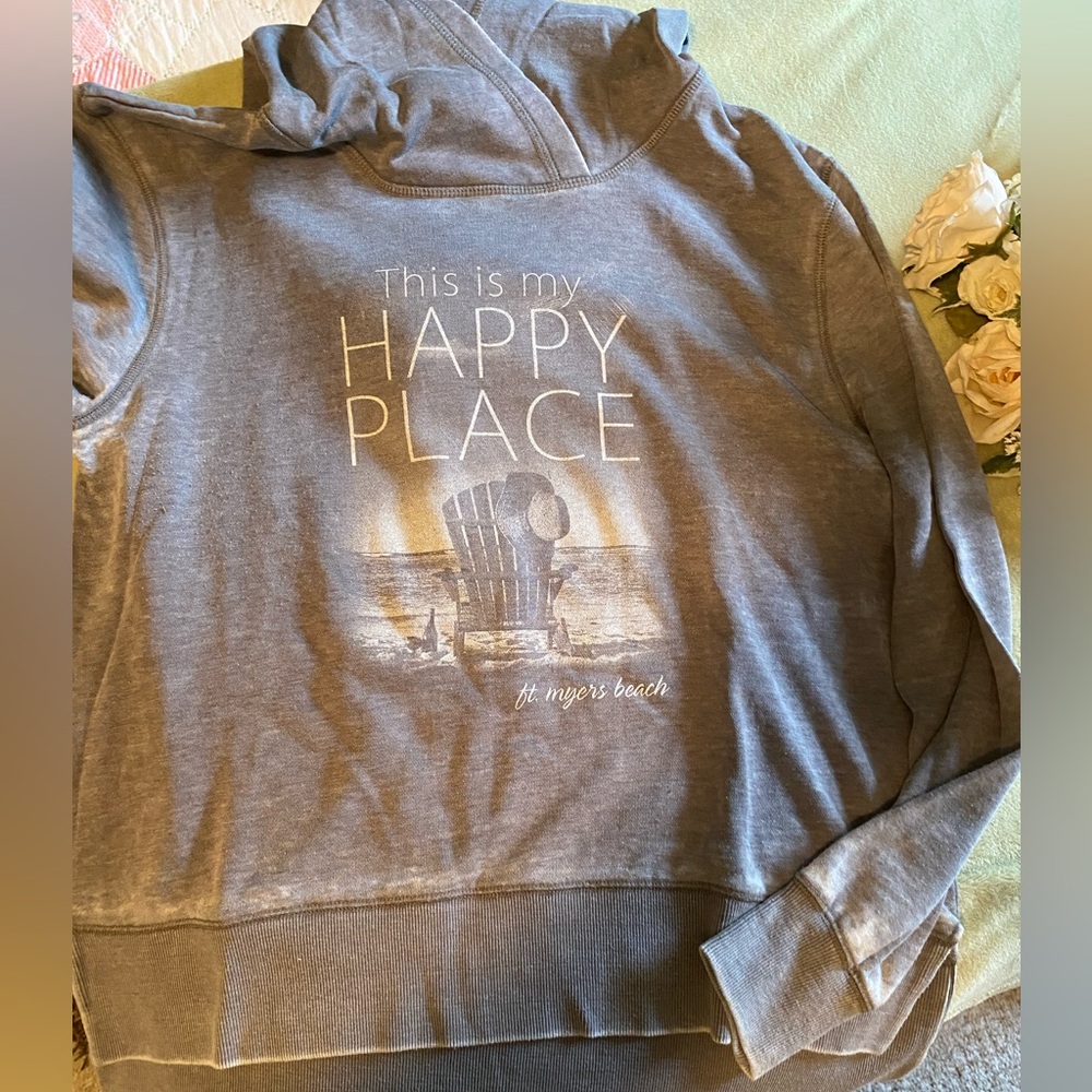 Gray 'Happy Place' Sweatshirt